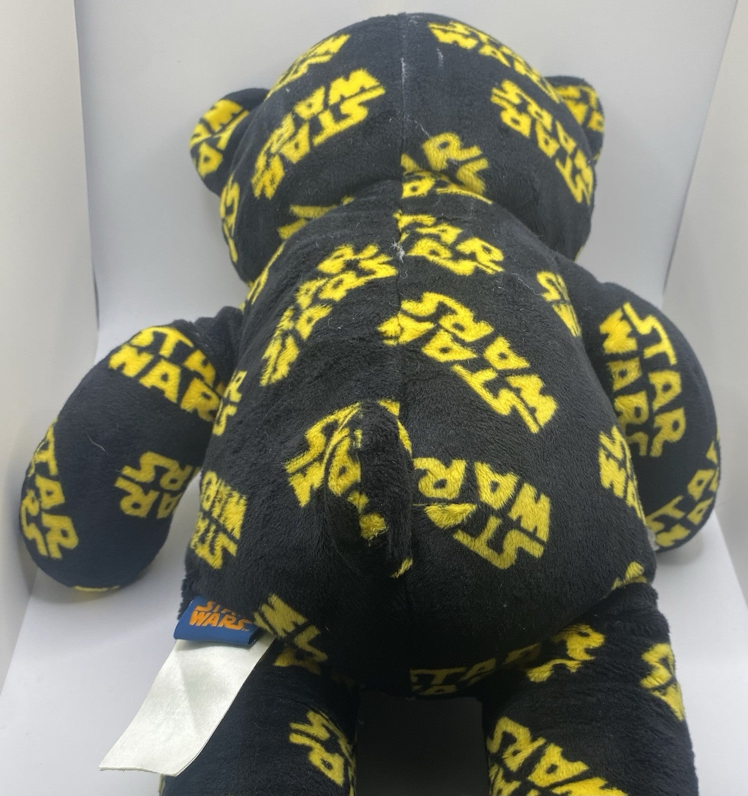 Build-A-Bear Workshop Star Wars Print 16" Teddy Bear Plush Rare Logo BAB