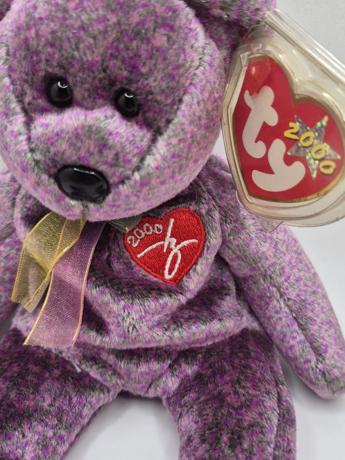 TY Beanie Baby - 2000 SIGNATURE BEAR (8.5 inch) - MWMTs Stuffed Animal Toy