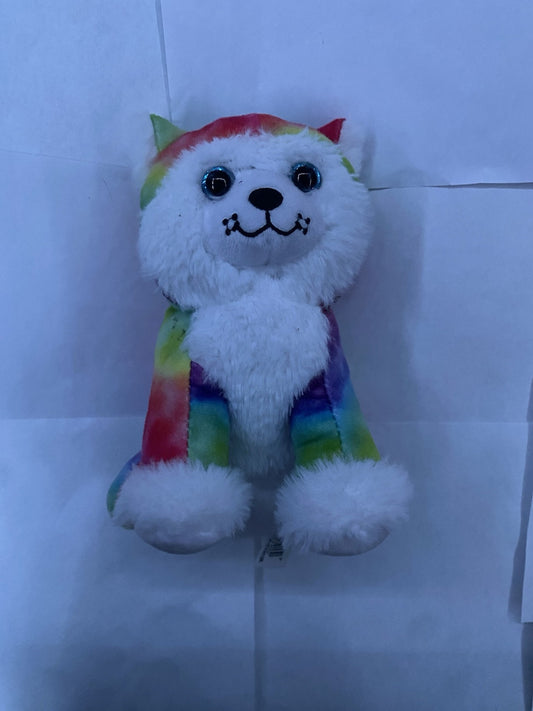 Small Rainbow Dog Plush 