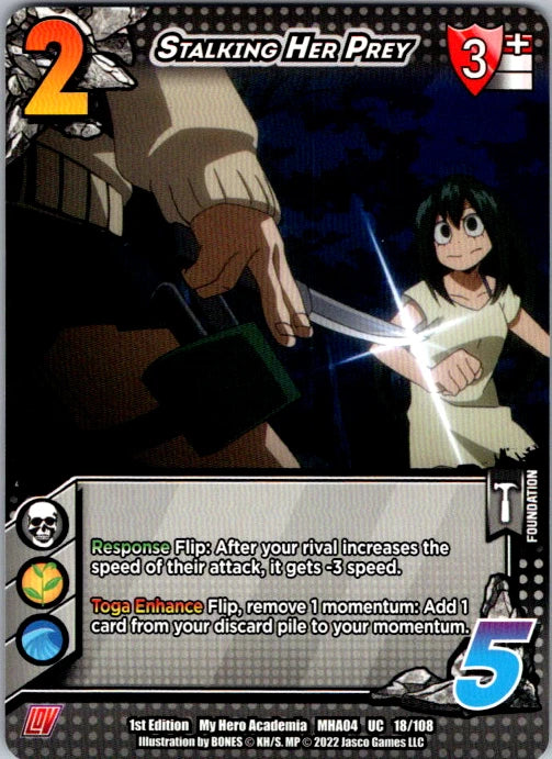 Stalking Her Prey Unlimited Edition Normal Uncommon UniVersus: My Hero Academia: