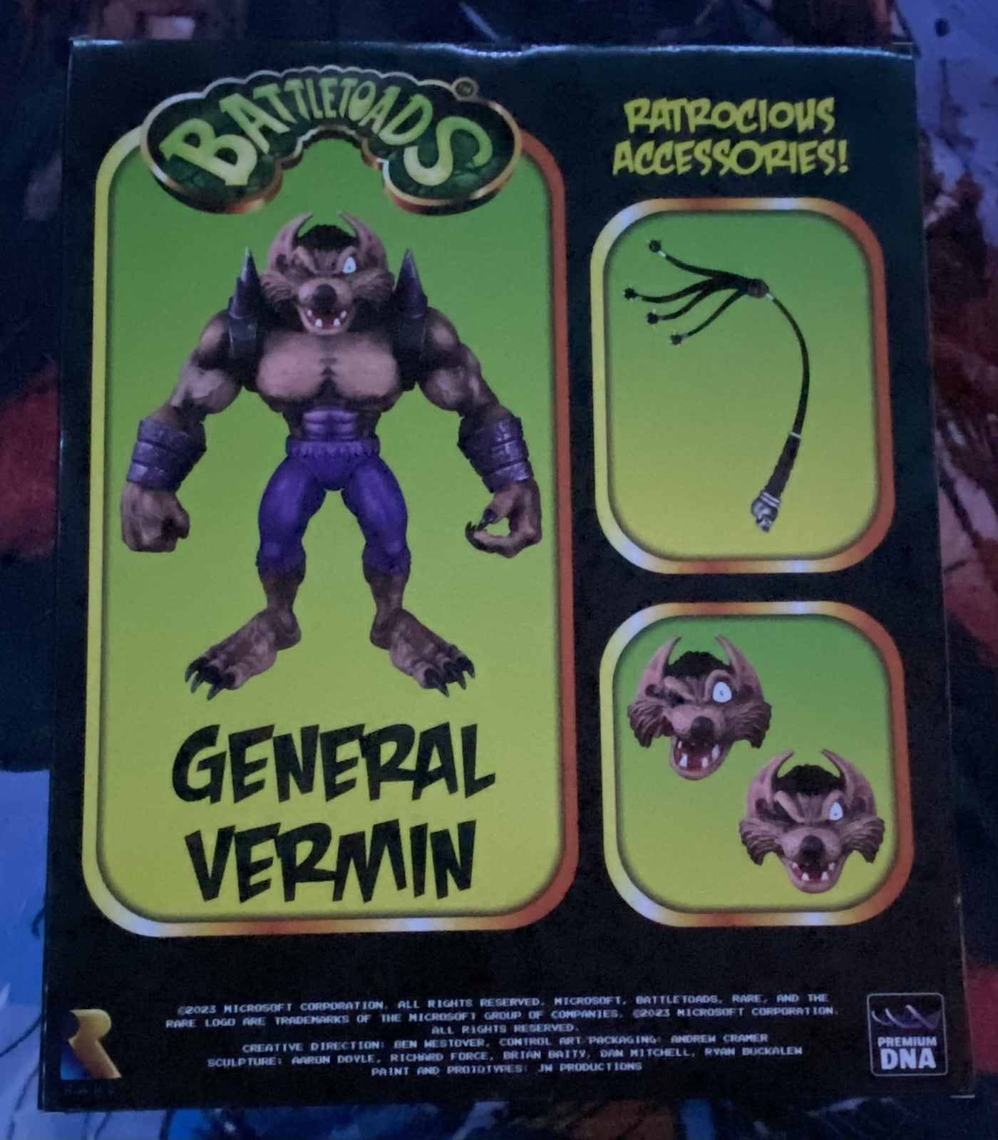 Battletoads GENERAL VERMIN 12” Action Figure Premium DNA END BOSS Collection NEW