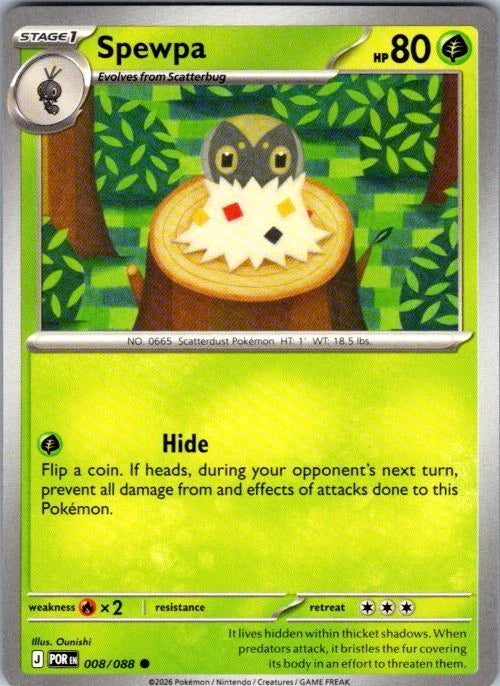 Spewpa Common ME03: Perfect Order 008/088 NM