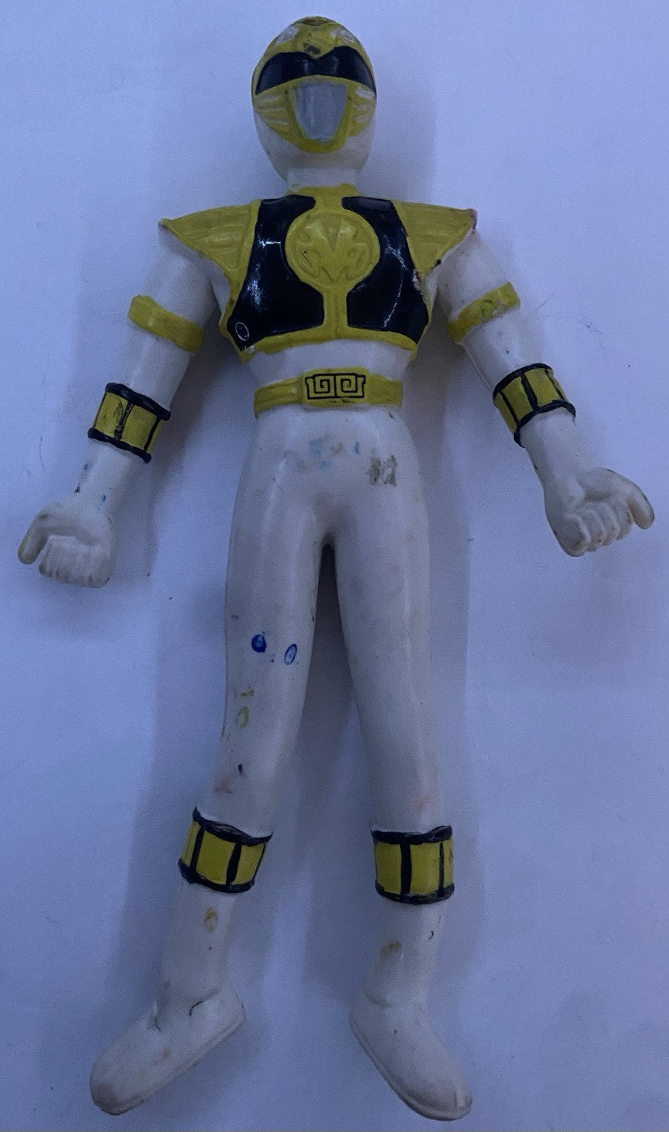 Power Rangers 1994 Bendy MMPR Gordy Toy Bendable lot of 2 GREEN & WHITE RANGER