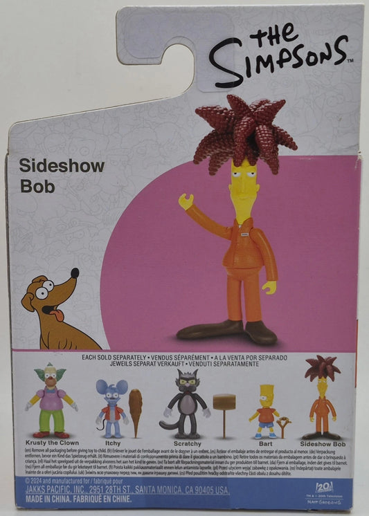 THE SIMPSON'S 2024 ACTION FIGURE, JAKKS PACIFIC (SIDESHOW BOB) New! In Box