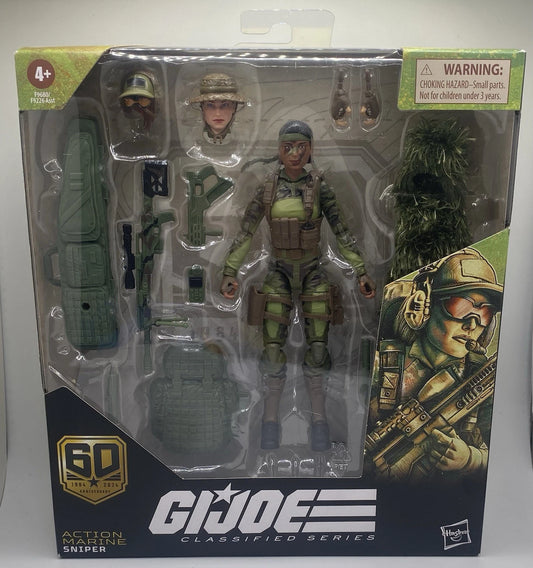 G.I. Joe Classified Series 60th Anniversary Marine Sniper 6" Action Figure