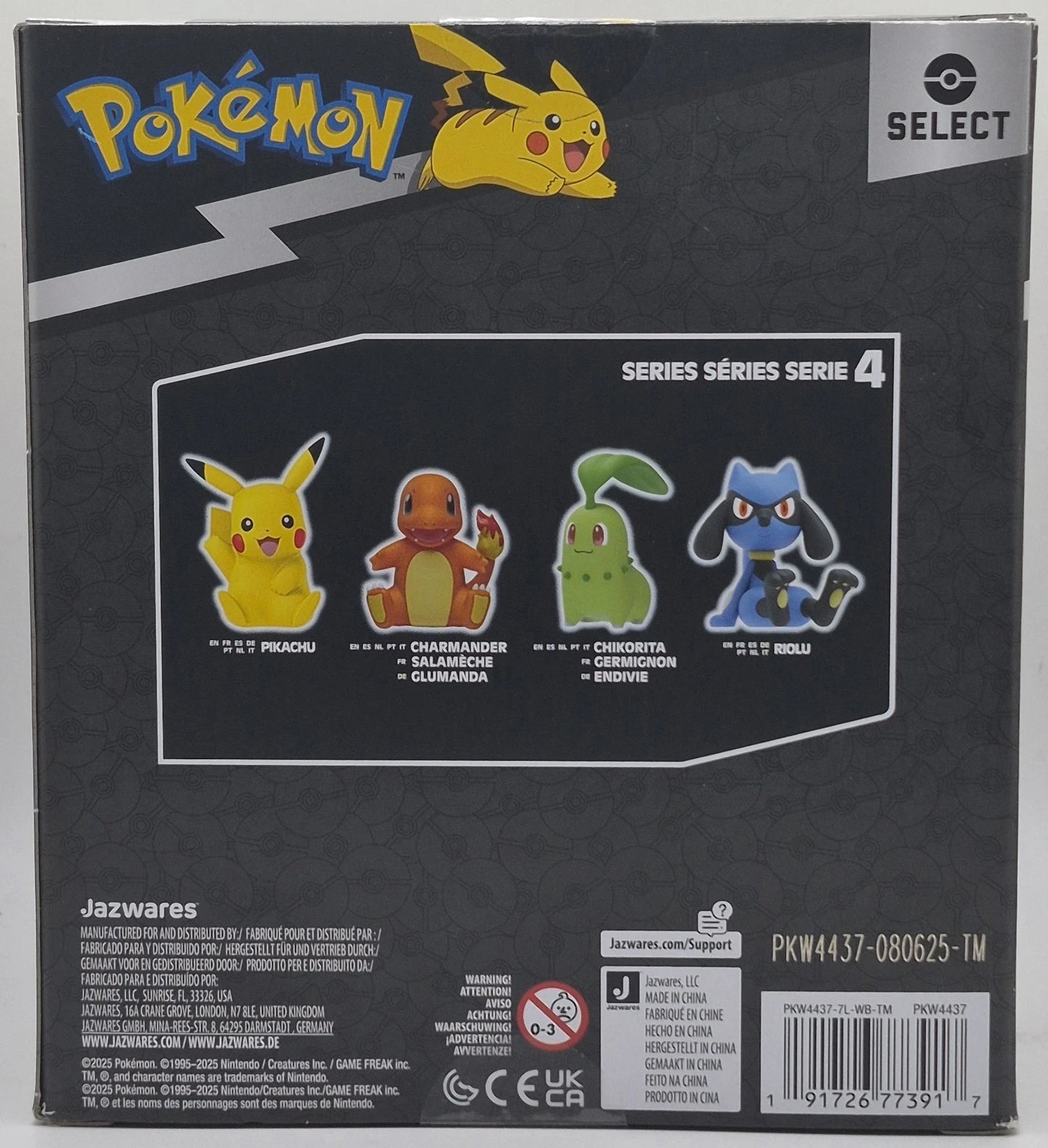 Pokemon Select Riolu 4" Vinyl Figure New in Box
