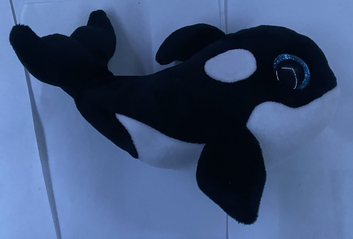 Whale Black And White Ty Plush