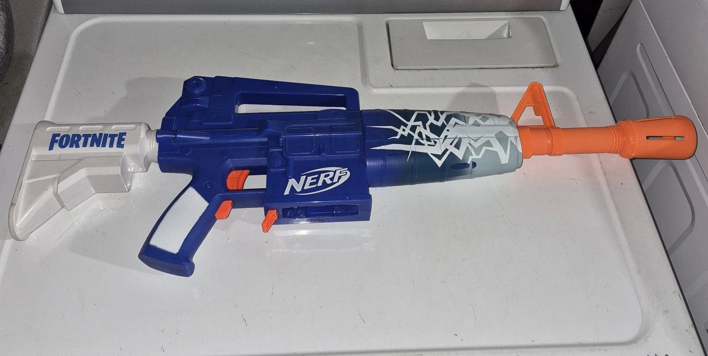 Nerf Fortnite Blue Shock Dart Blaster, Just Missing THE DART CLIP AND DARTS!