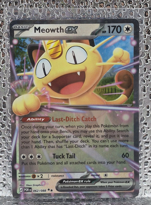 Meowth ex 062/088 Me03: Perfect Order Holo