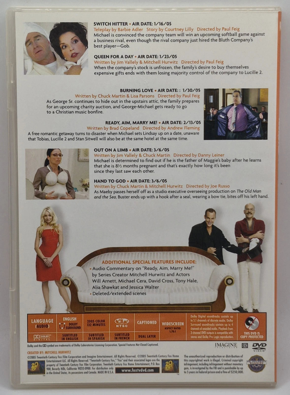 Arrested Development: Season Two (DVD)(TESTED WORKS)