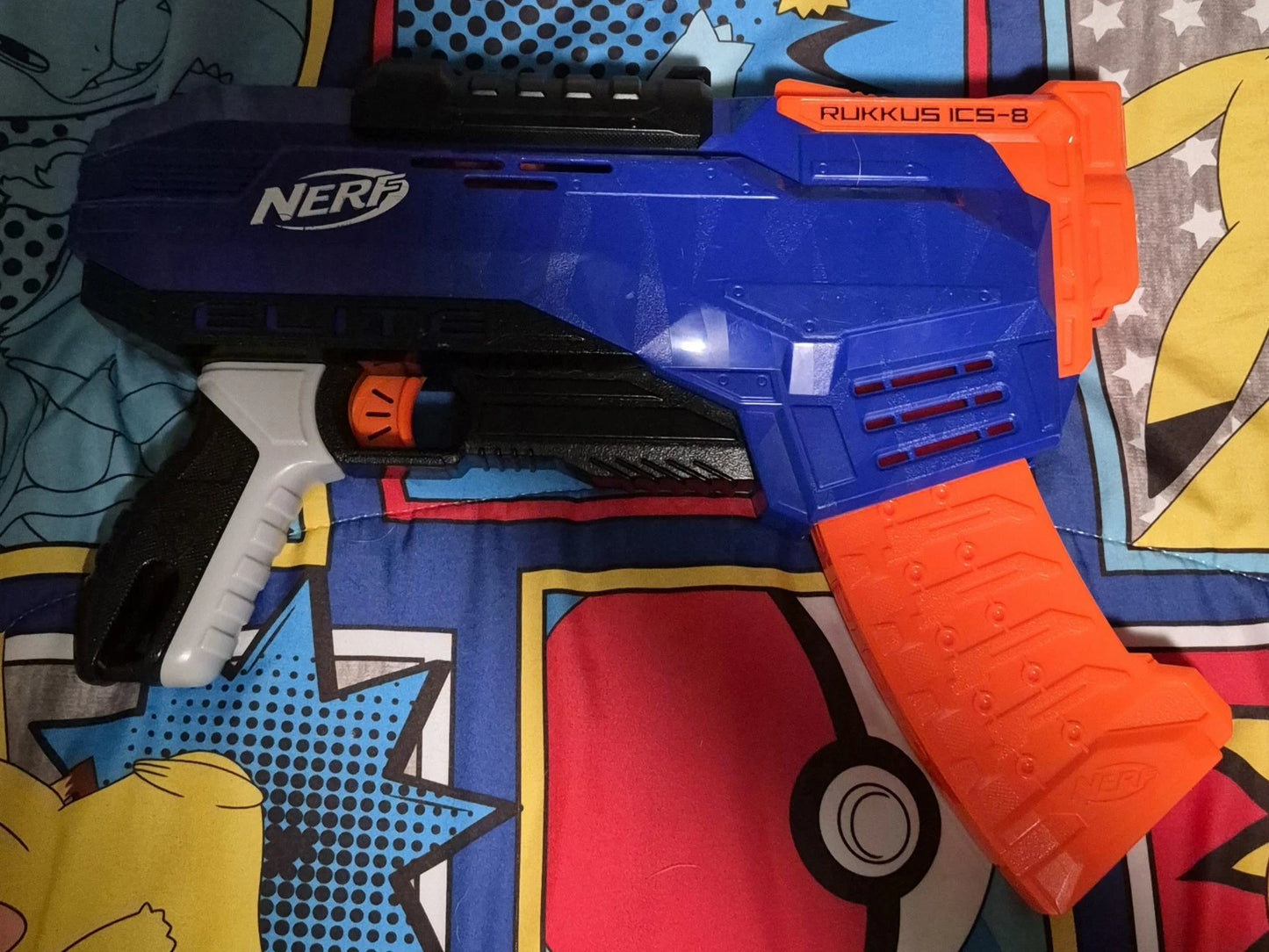 NERF N-Strike Elite Rukkus ICS-8 Dart Gun Blaster/Missing Darts