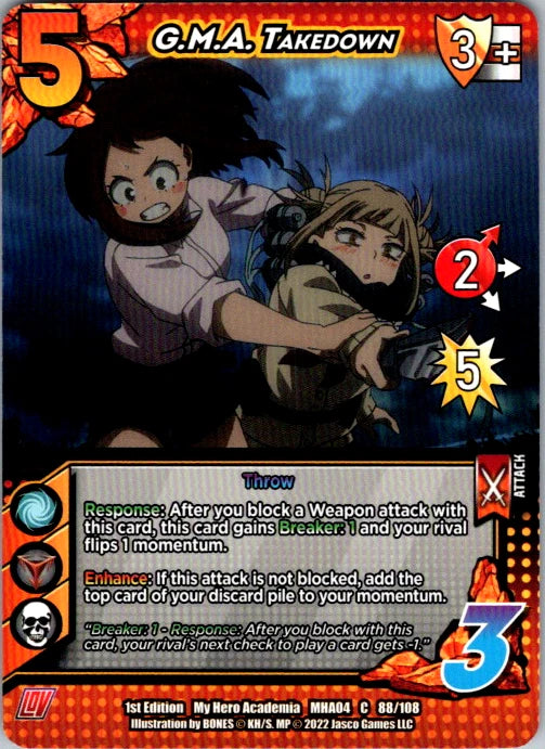 G.M.A. Takedown Unlimited Edition Normal Common UniVersus: My Hero Academia: LOV