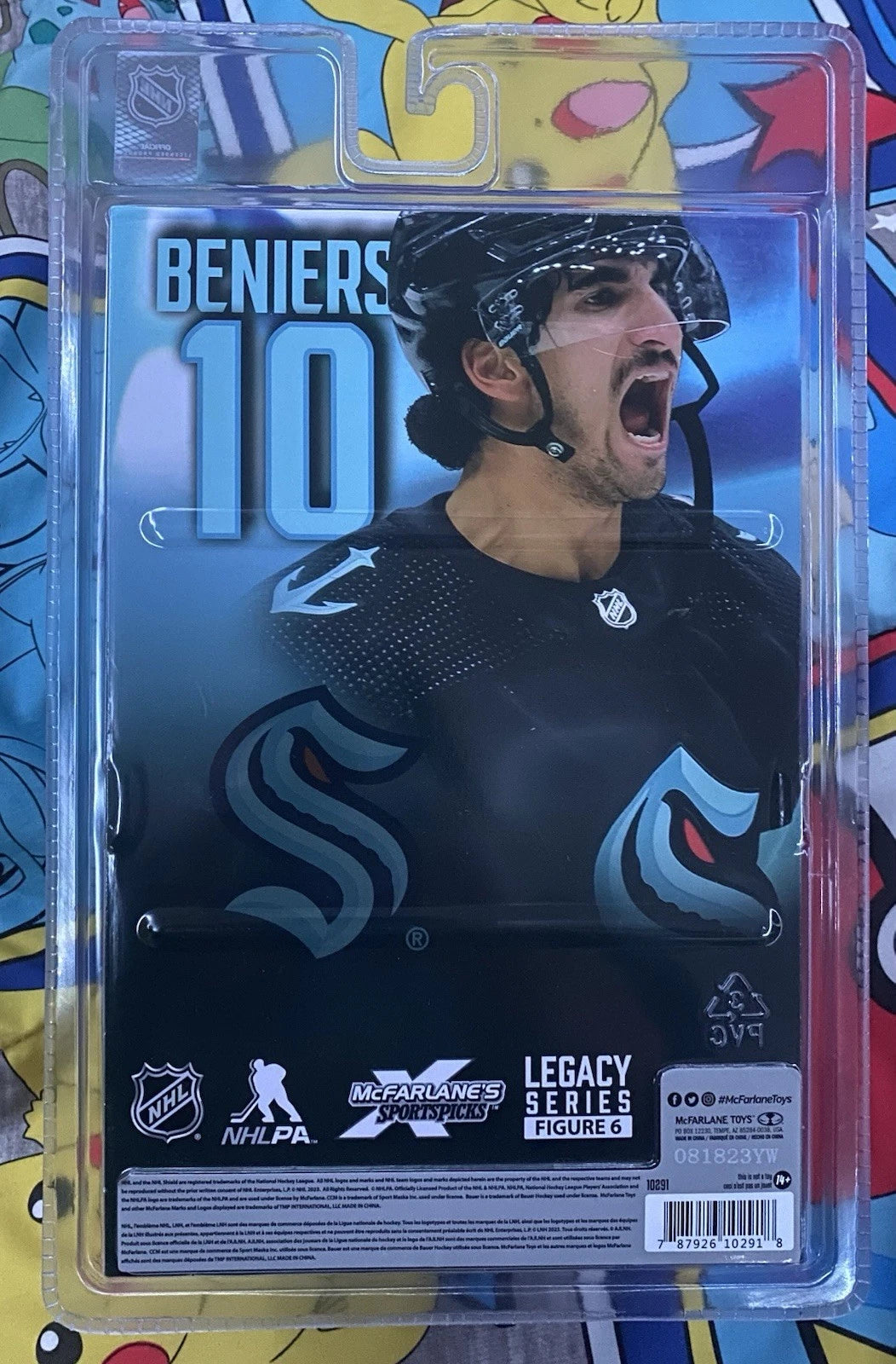 McFarlane NHL SportsPicks MATTY BENIERS SEATTLE KRAKEN * 7" Action Figure NEW!