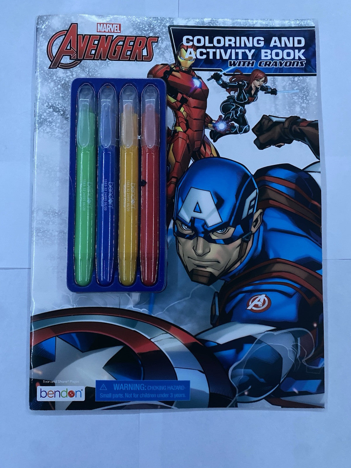 Marvel Avengers Coloring And Activity Book W/ Crayons