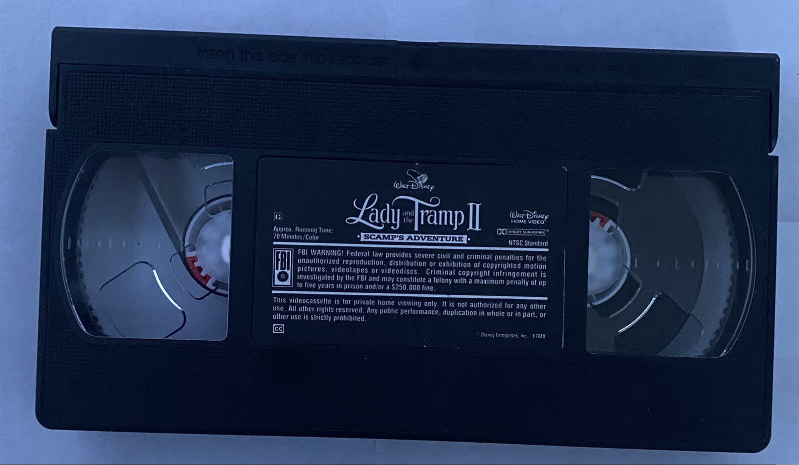 Lady and the Tramp II: Scamps Adventure (VHS, 2001)