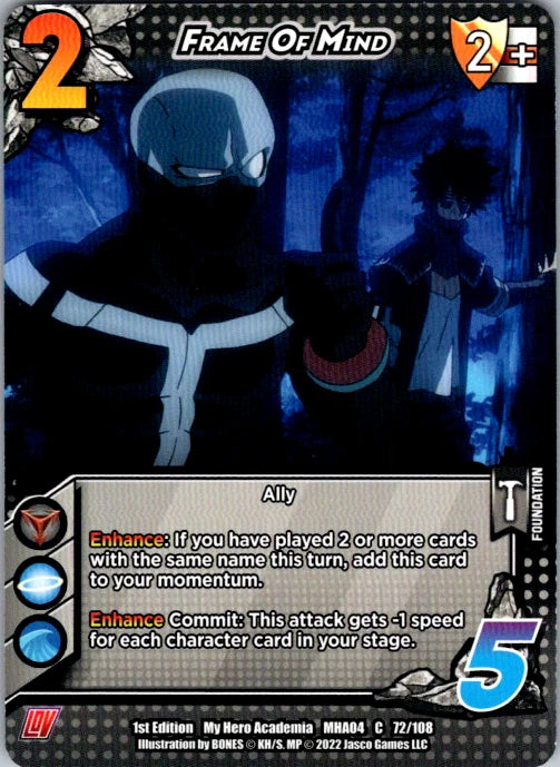 Frame Of Mind Unlimited Edition Normal Common UniVersus: My Hero Academia: League