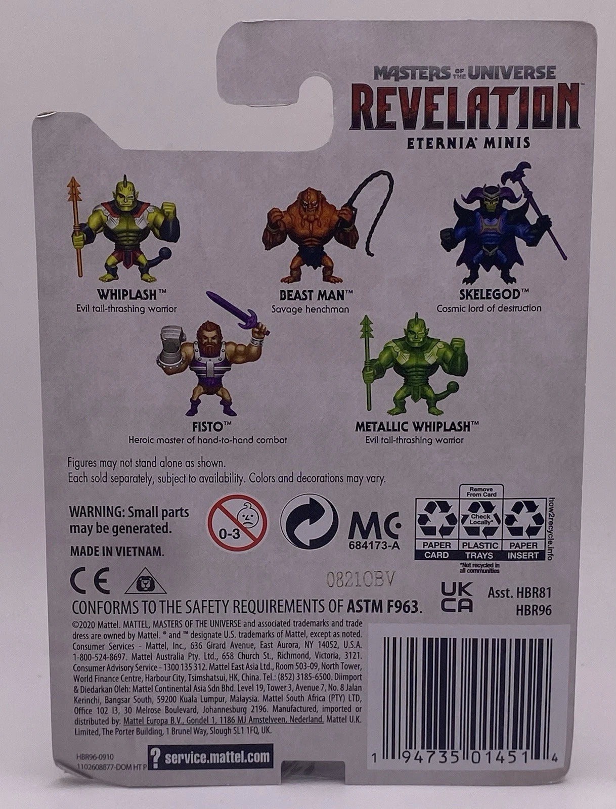 Masters of the Universe Revelation Eternia Minis Lot of 5 Whiplash Beast Man