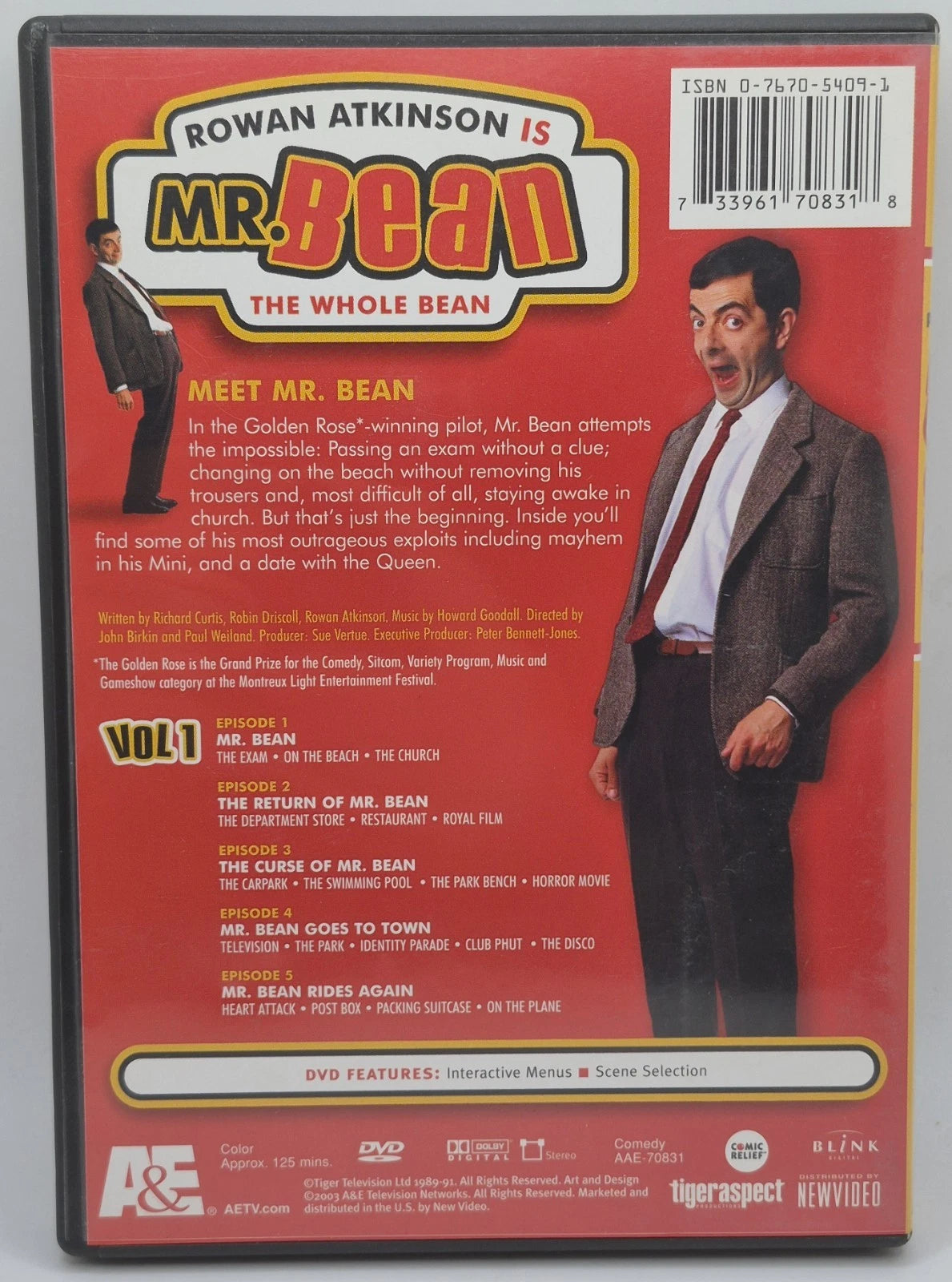 Mr. Bean: The Whole Bean (DVD, 2003, 3-Disc Set) (Tested Works)