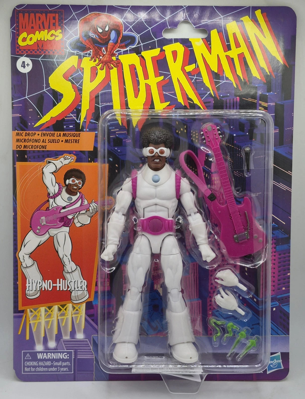 2025 Hasbro Marvel Legends Spider-Man Retro Card Hypno-Hustler 6" Figure New