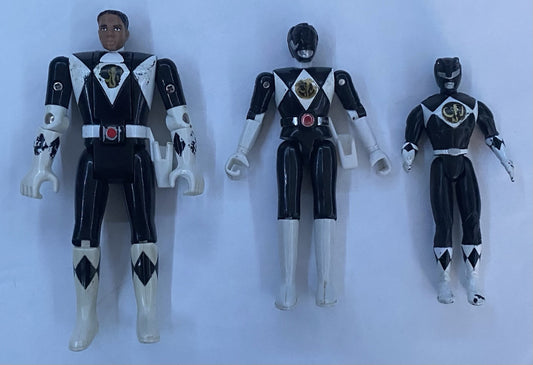 Bandai Mighty Morphin Power Rangers Black Lot Of 3