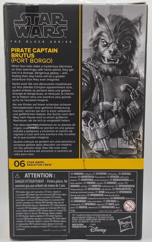 Star Wars Skeleton Crew PIRATE CAPTAIN BRUTUS Port Borgo 6" Figure Black Series