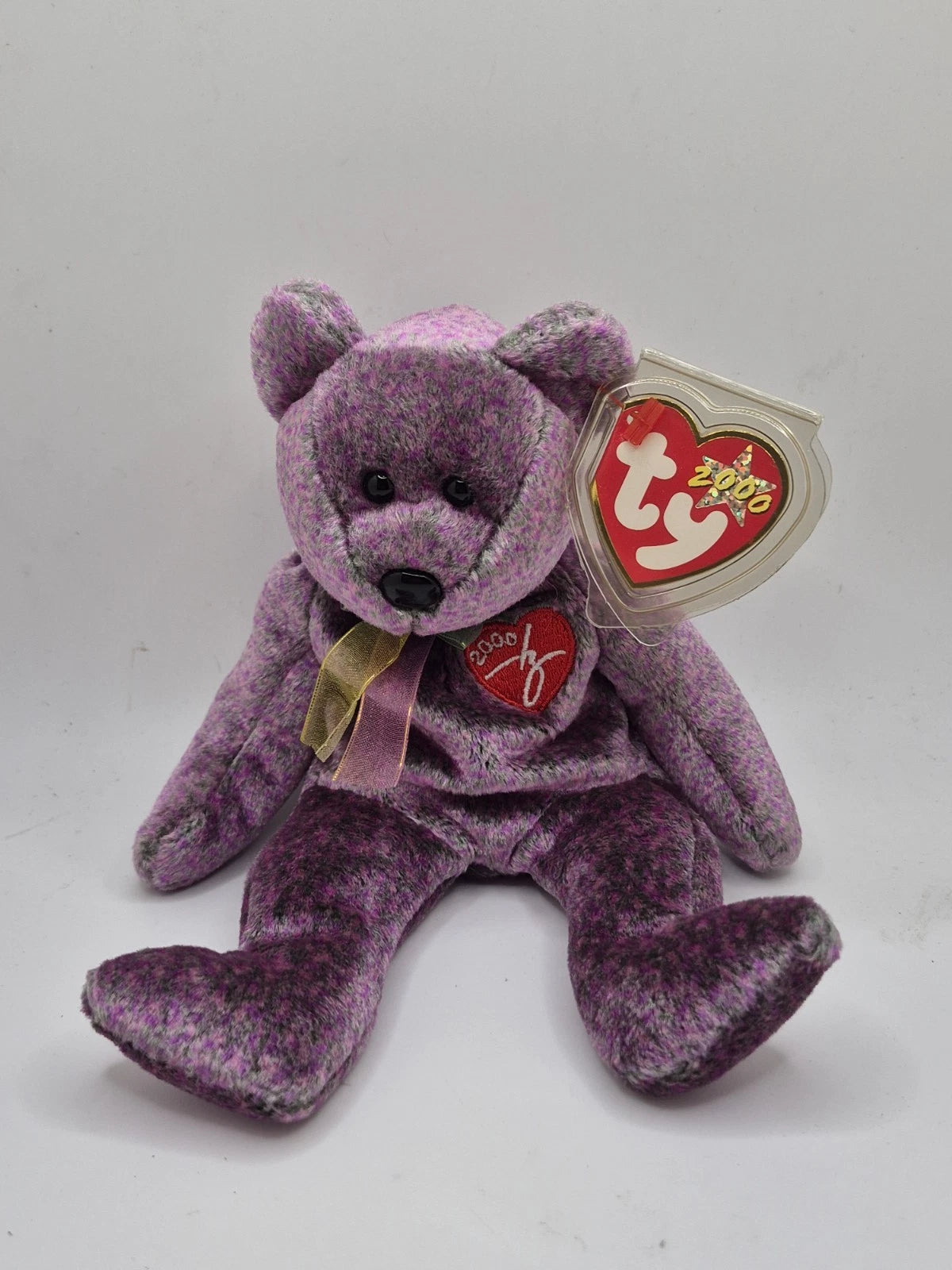 TY Beanie Baby - 2000 SIGNATURE BEAR (8.5 inch) - MWMTs Stuffed Animal Toy