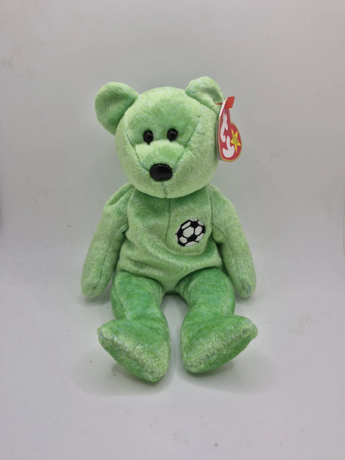 Ty Beanie Baby Kicks the Soccer Bear Push Toy