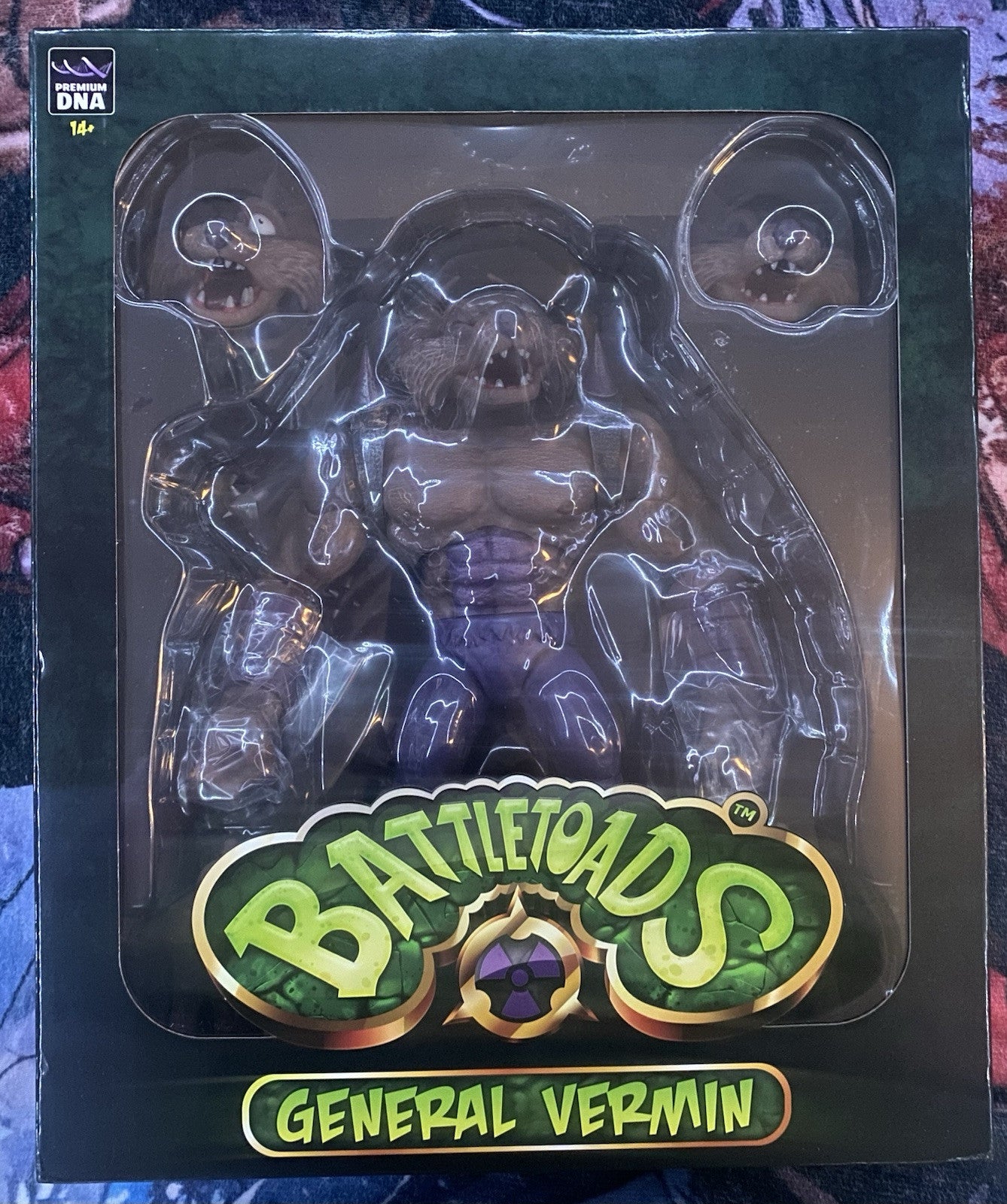 Battletoads GENERAL VERMIN 12” Action Figure Premium DNA END BOSS Collection NEW