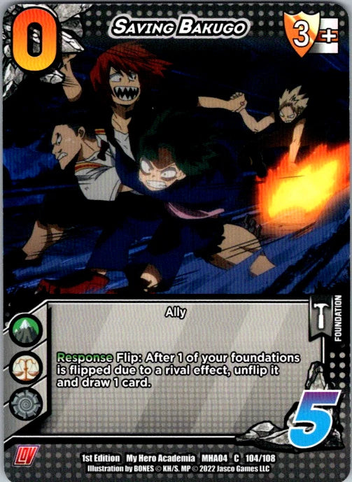 Saving Bakugo Unlimited Edition Normal Common UniVersus: My Hero Academia: League