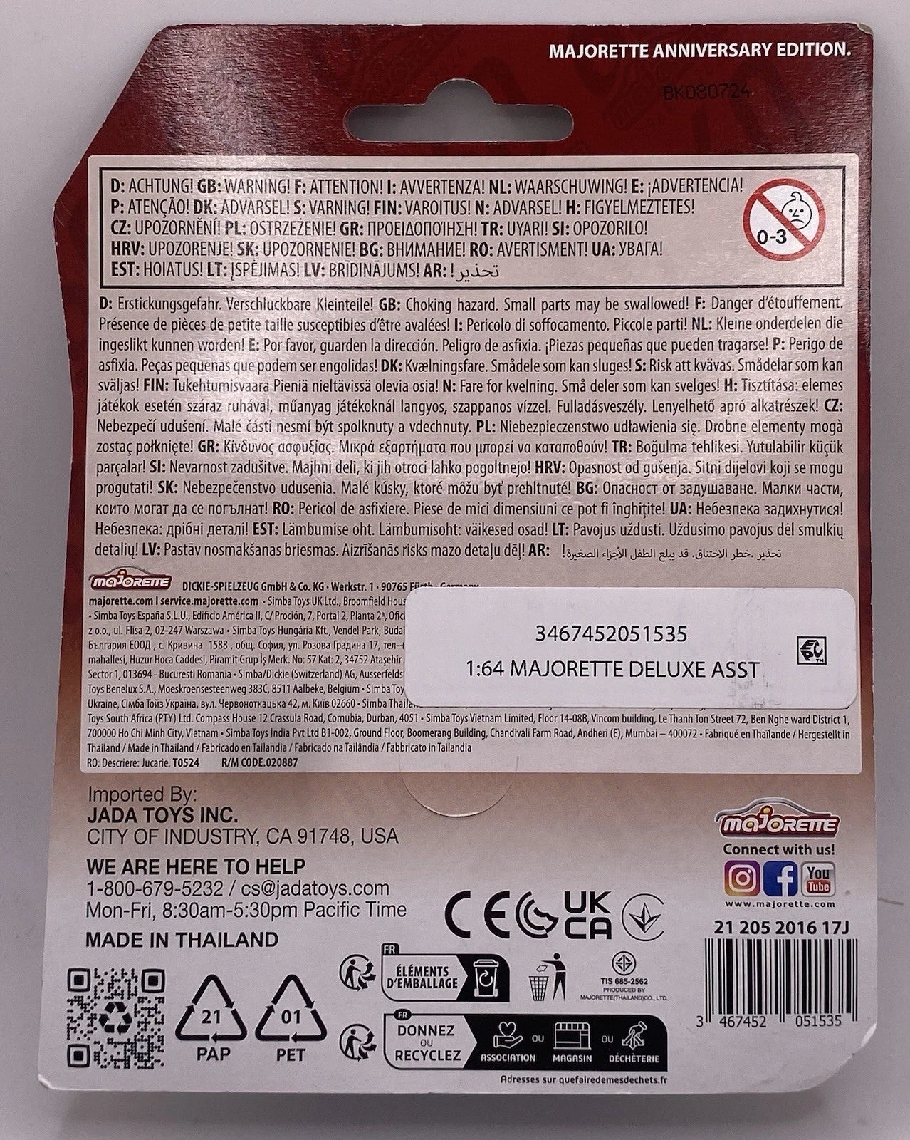 2024 Majorette 60th Anniversary Edition First Ever #14 Orange Diecast Car