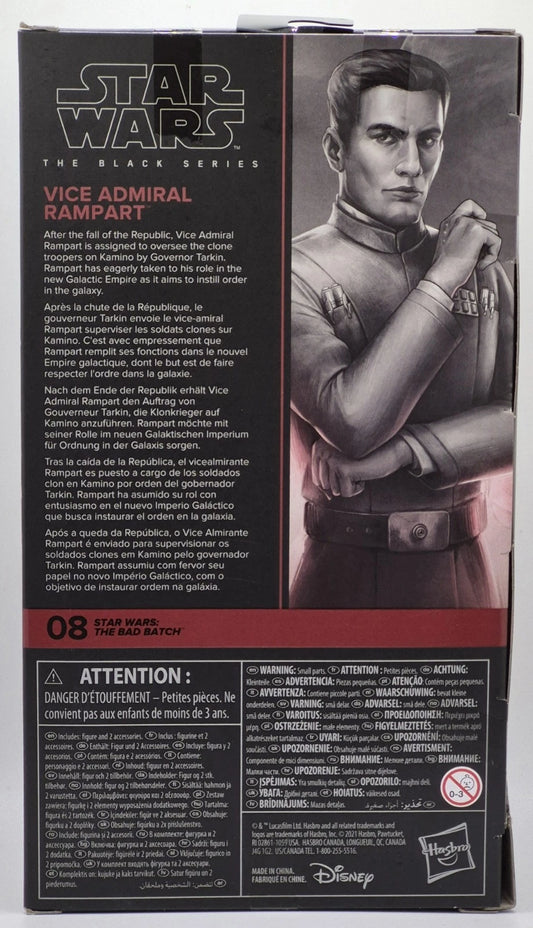 Hasbro Star Wars The Black Series The Bad Batch Vice Admiral Rampart