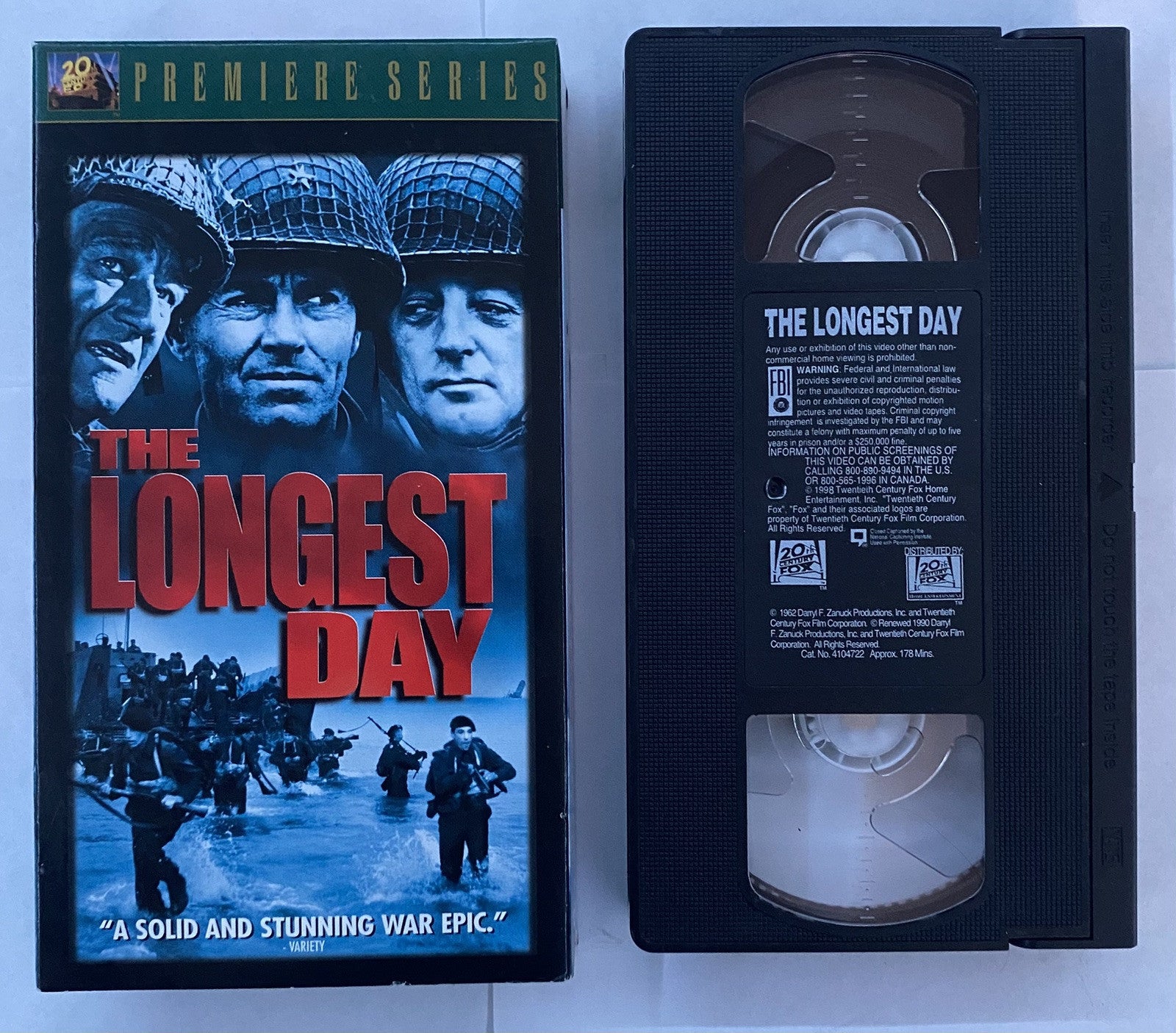 The Longest Day (VHS, 1998, Premiere Series)