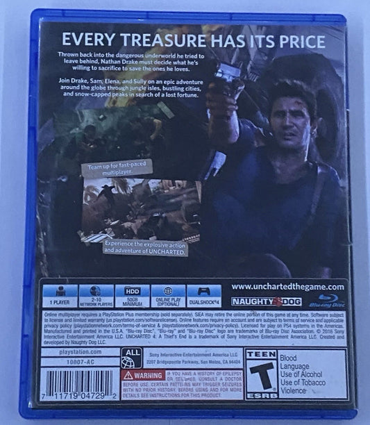 Uncharted 4: A Thief's End - Sony PlayStation 4