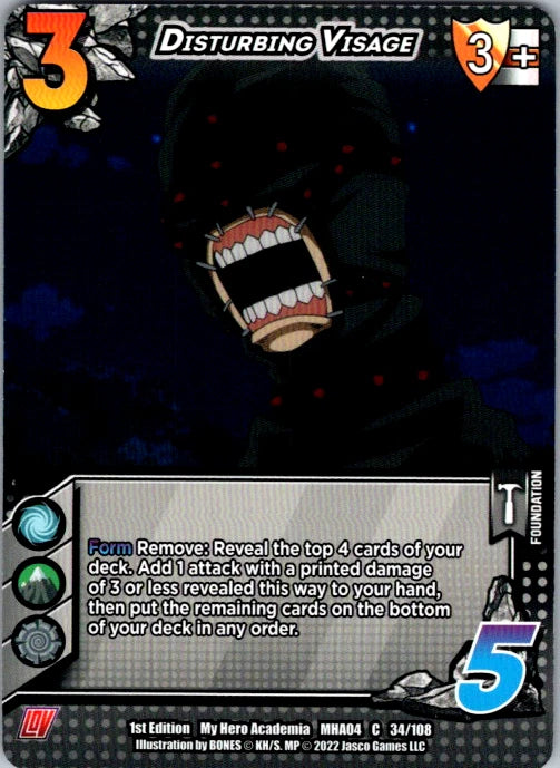 Disturbing Visage Unlimited Edition Normal Common UniVersus: My Hero Academia: Lov