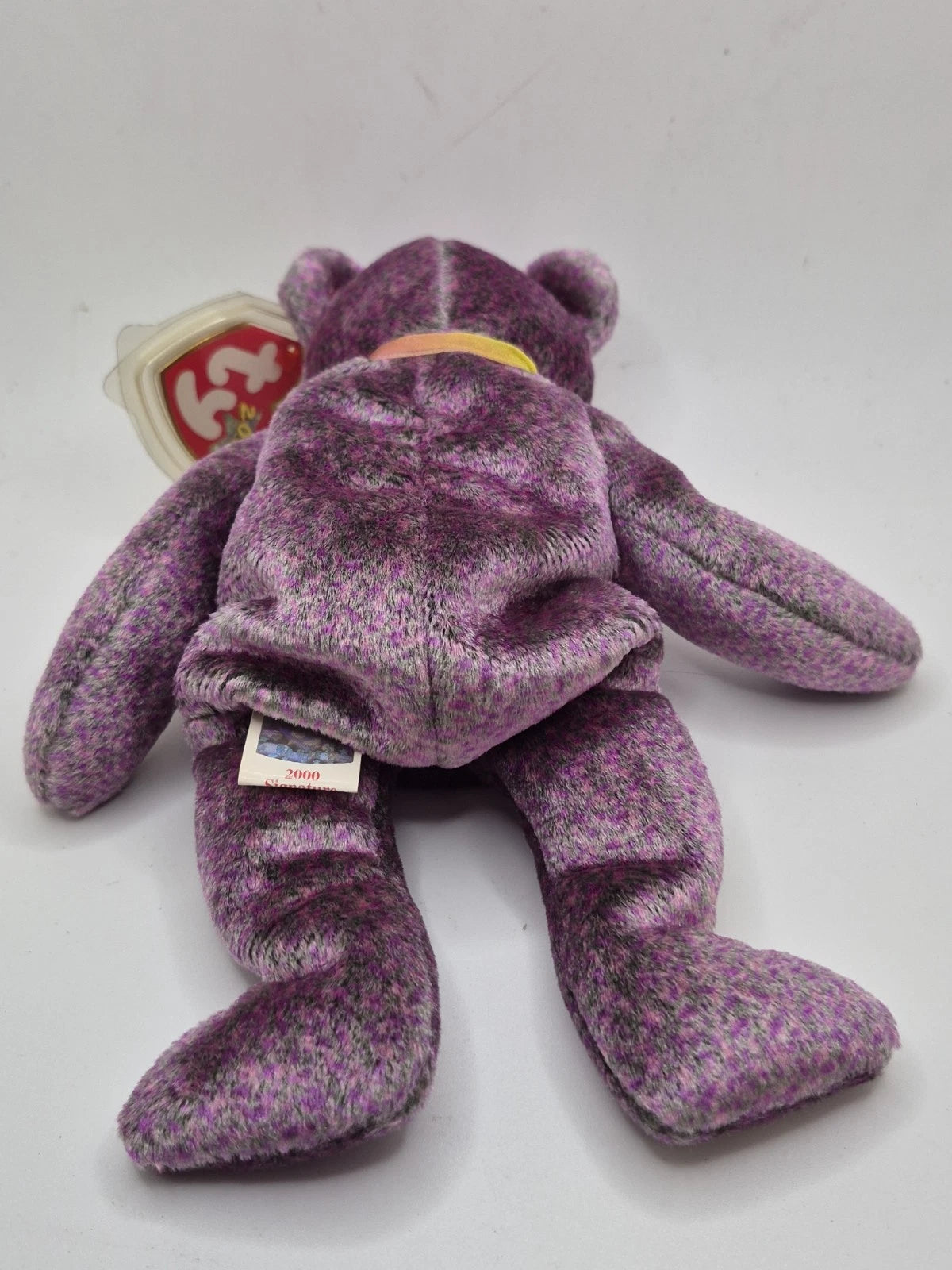 TY Beanie Baby - 2000 SIGNATURE BEAR (8.5 inch) - MWMTs Stuffed Animal Toy