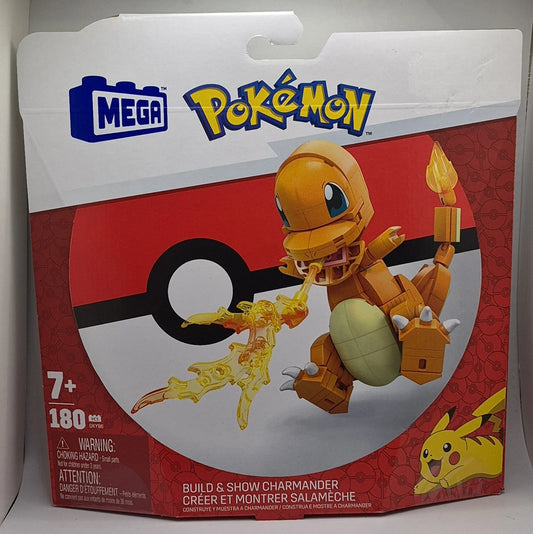 MEGA Pokemon Build & Show Charmander Action Figure Building Set - New / Sealed