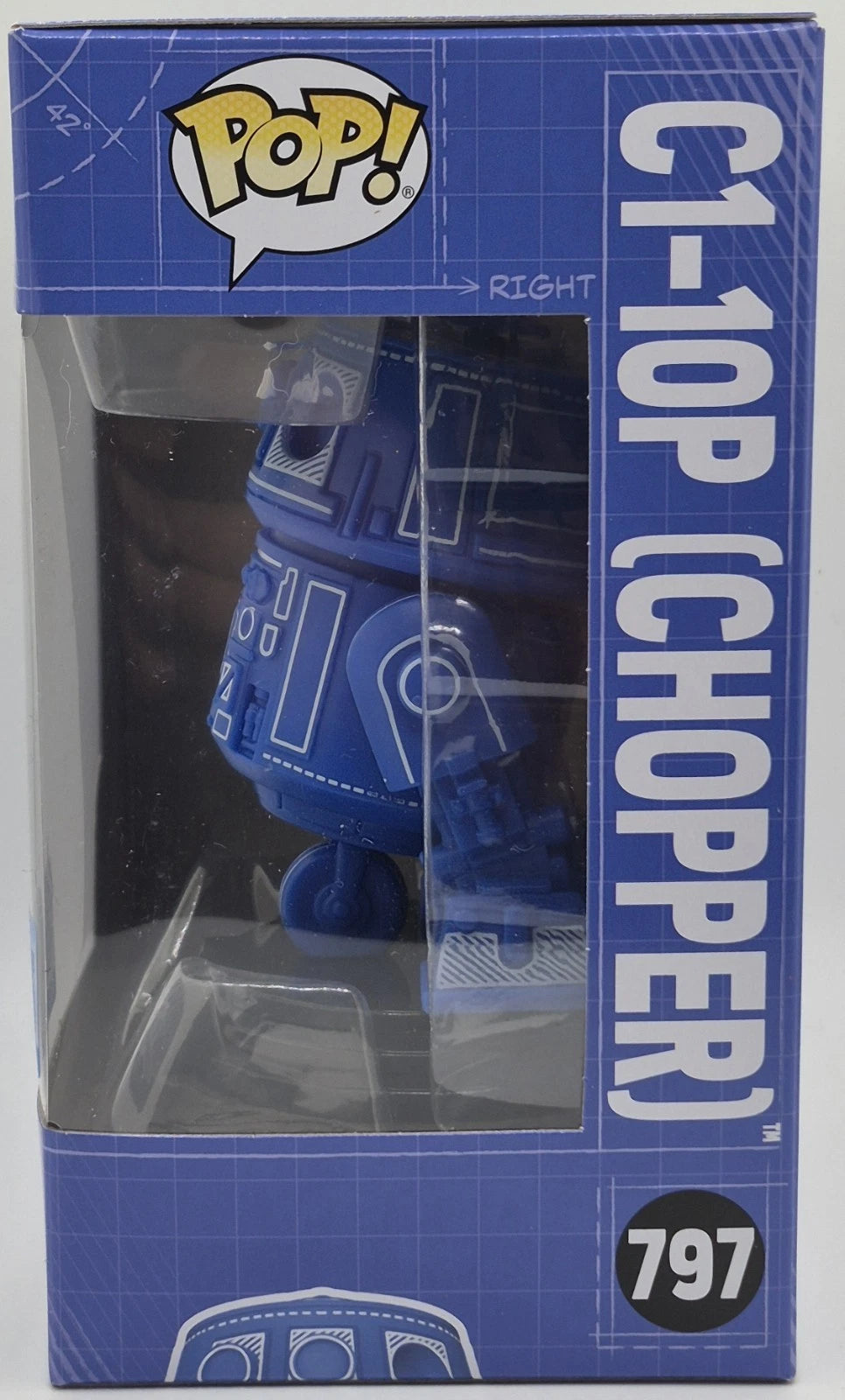 Funko Pop! Vinyl: Star Wars - C1-10P (Chopper) (Blueprint Deco) - Entertainment