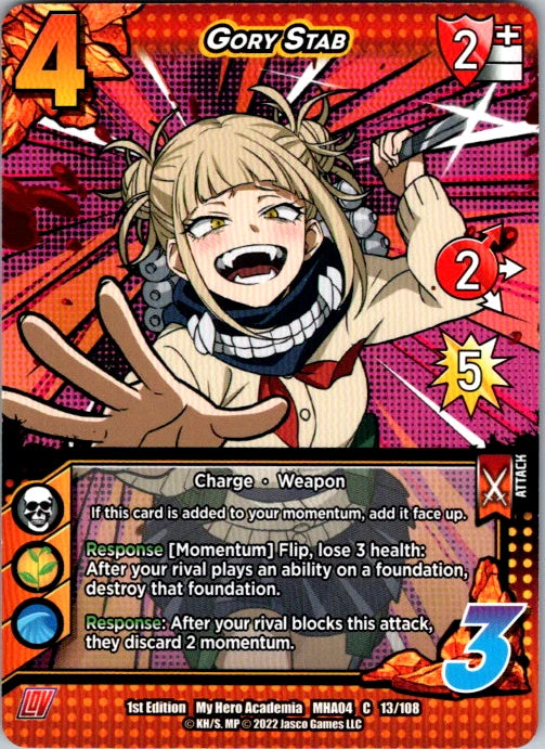 Gory Stab Unlimited Edition Normal Common UniVersus: My Hero Academia: League of