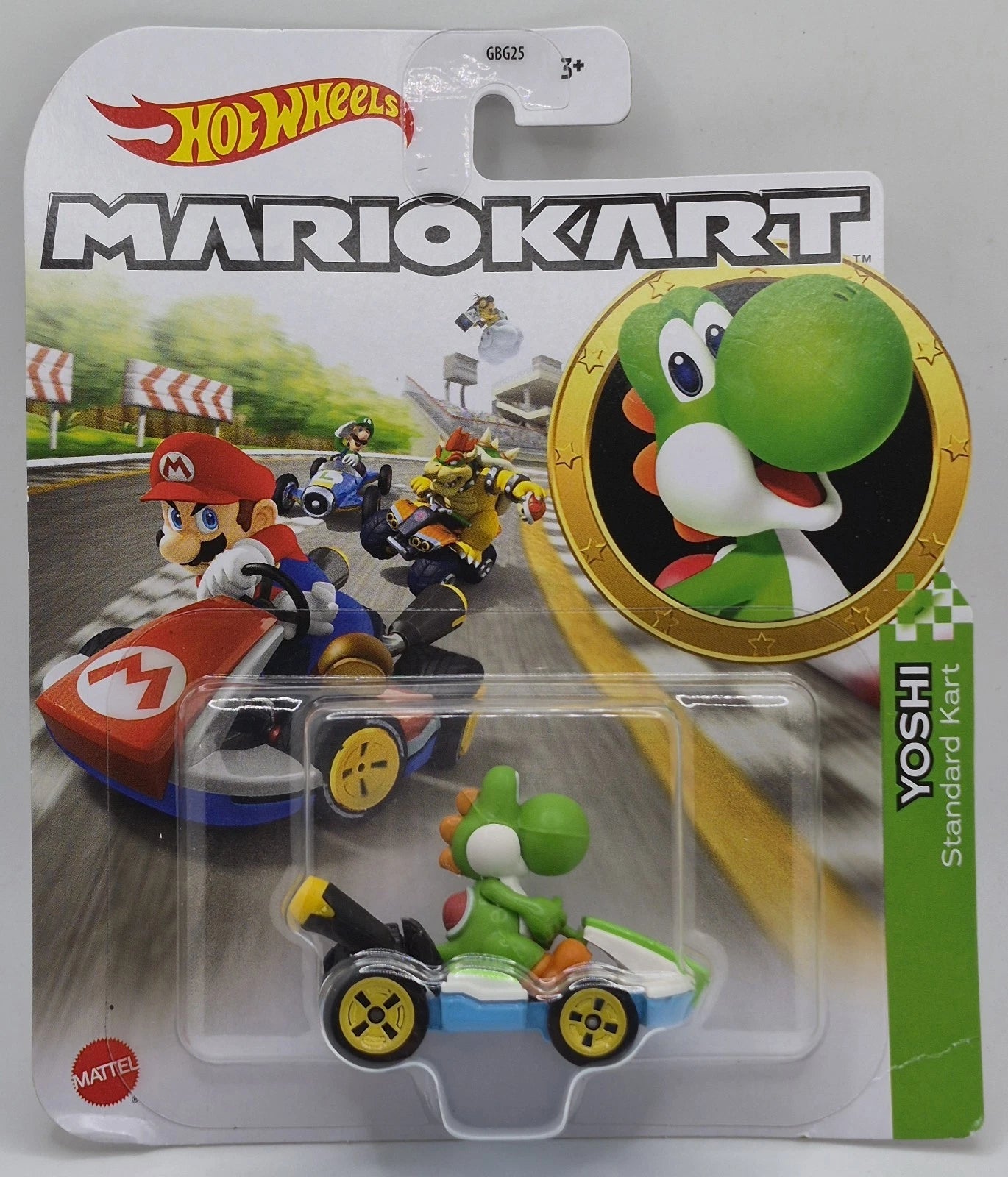 Hot Wheels 1:64 Mario Kart Green Yoshi