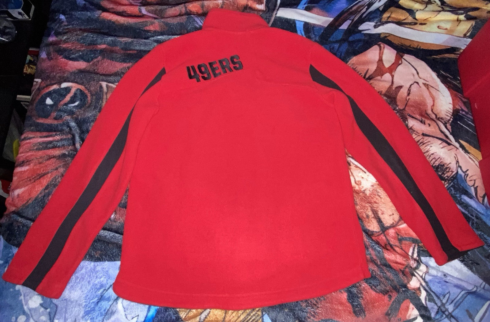 NFL Apparel San Francisco SF 49ers Youth Long Sleeve Fleece Zipper Size:L(14/16)