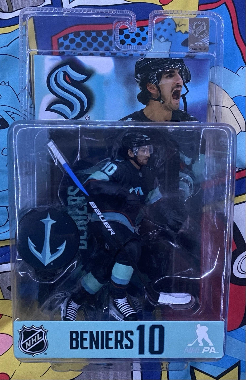 McFarlane NHL SportsPicks MATTY BENIERS SEATTLE KRAKEN * 7" Action Figure NEW!