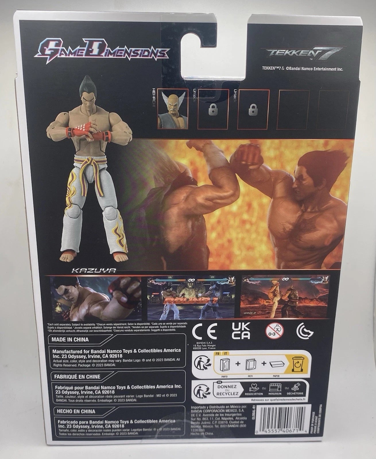 Bandai Tekken 7 Kazuya Game Dimensions Action Figure Collectible Toy New Sealed