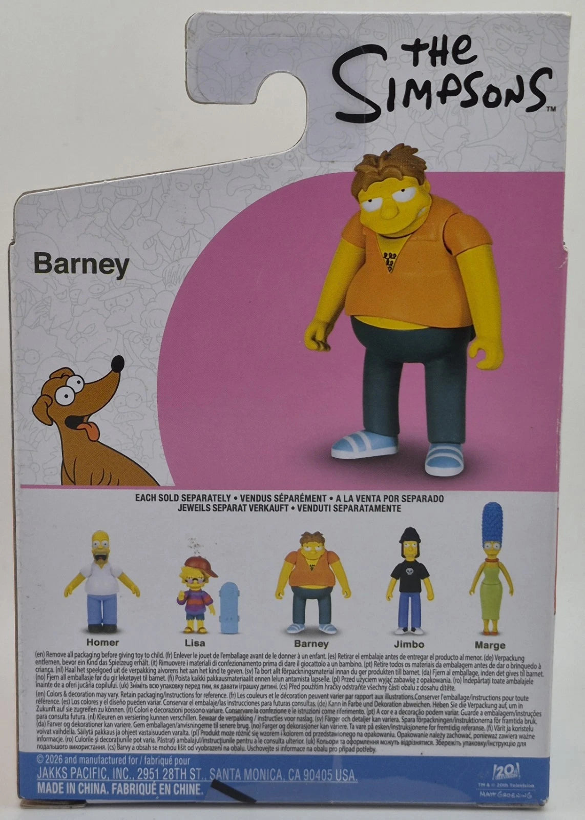 The Simpsons Wave 6 Barney Gumble 2.5-Inch Mini Figure - New