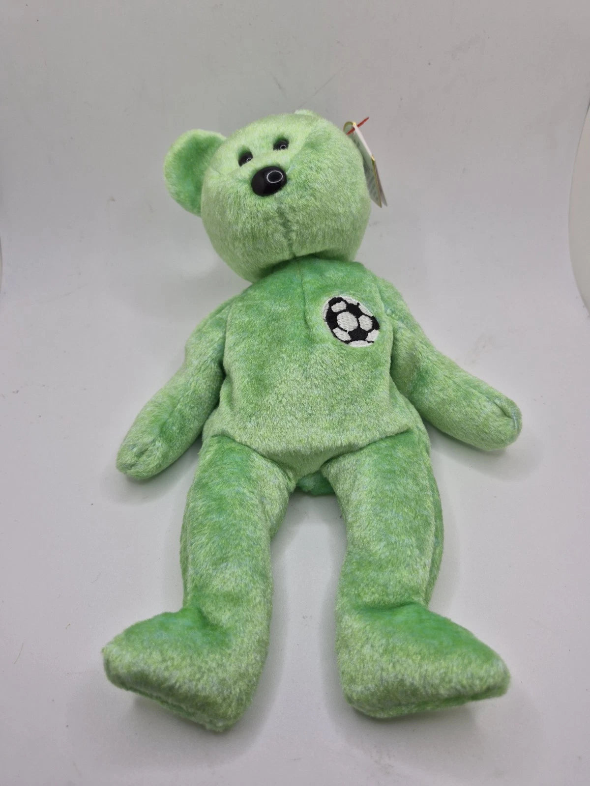 Ty Beanie Baby Kicks the Soccer Bear Push Toy