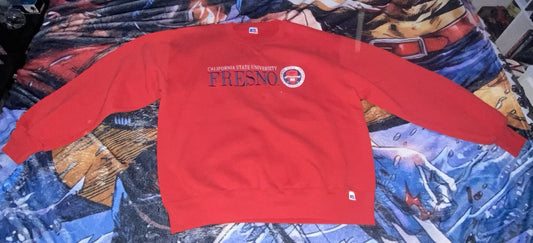 California state university of Fresno Red sweatshirt size: LARGE RussleAthletic
