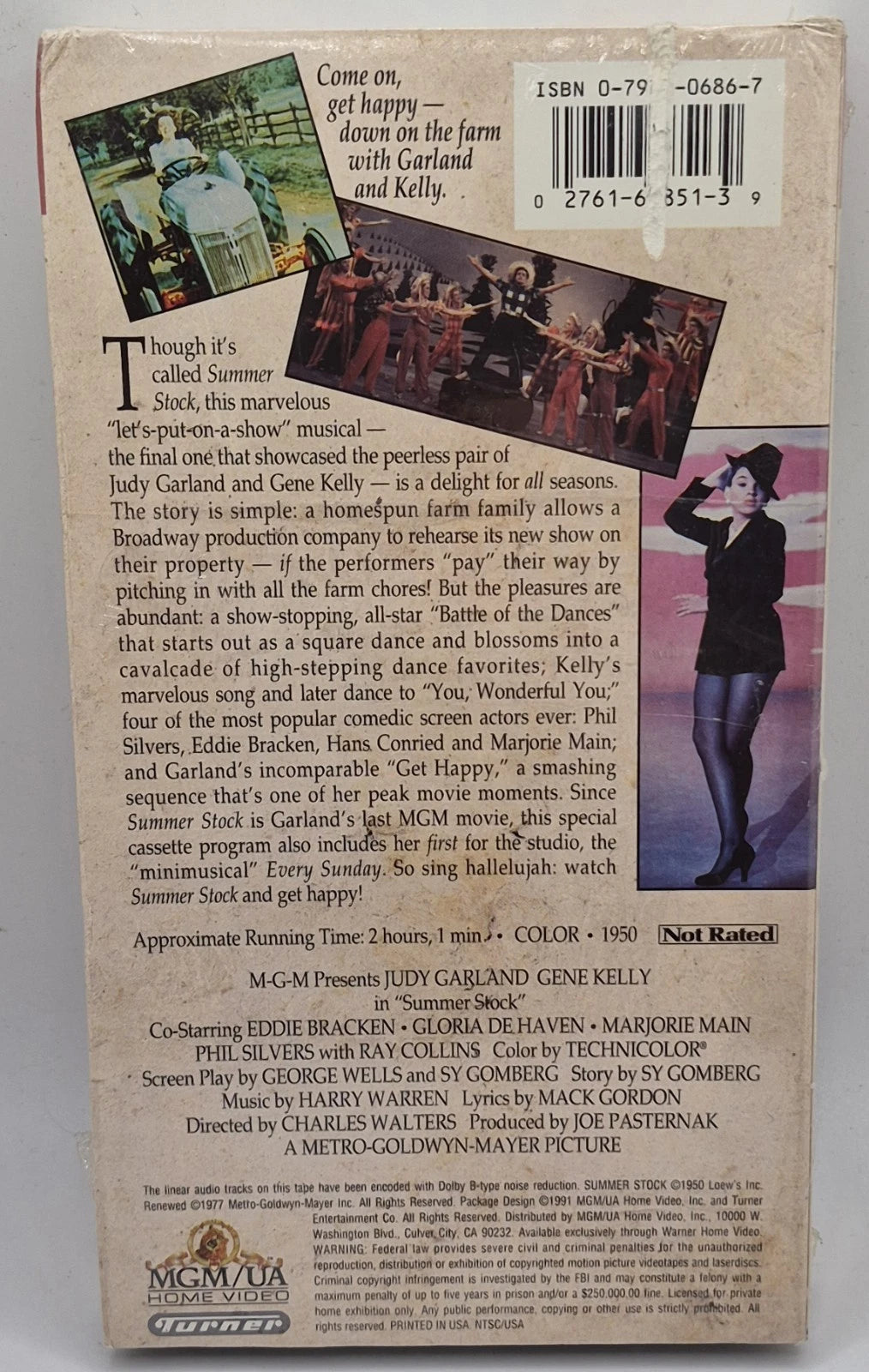MGM MUSICALS JUDY GARLAND GM GENE KELLEY SUMMER STOCK VHS 1999
