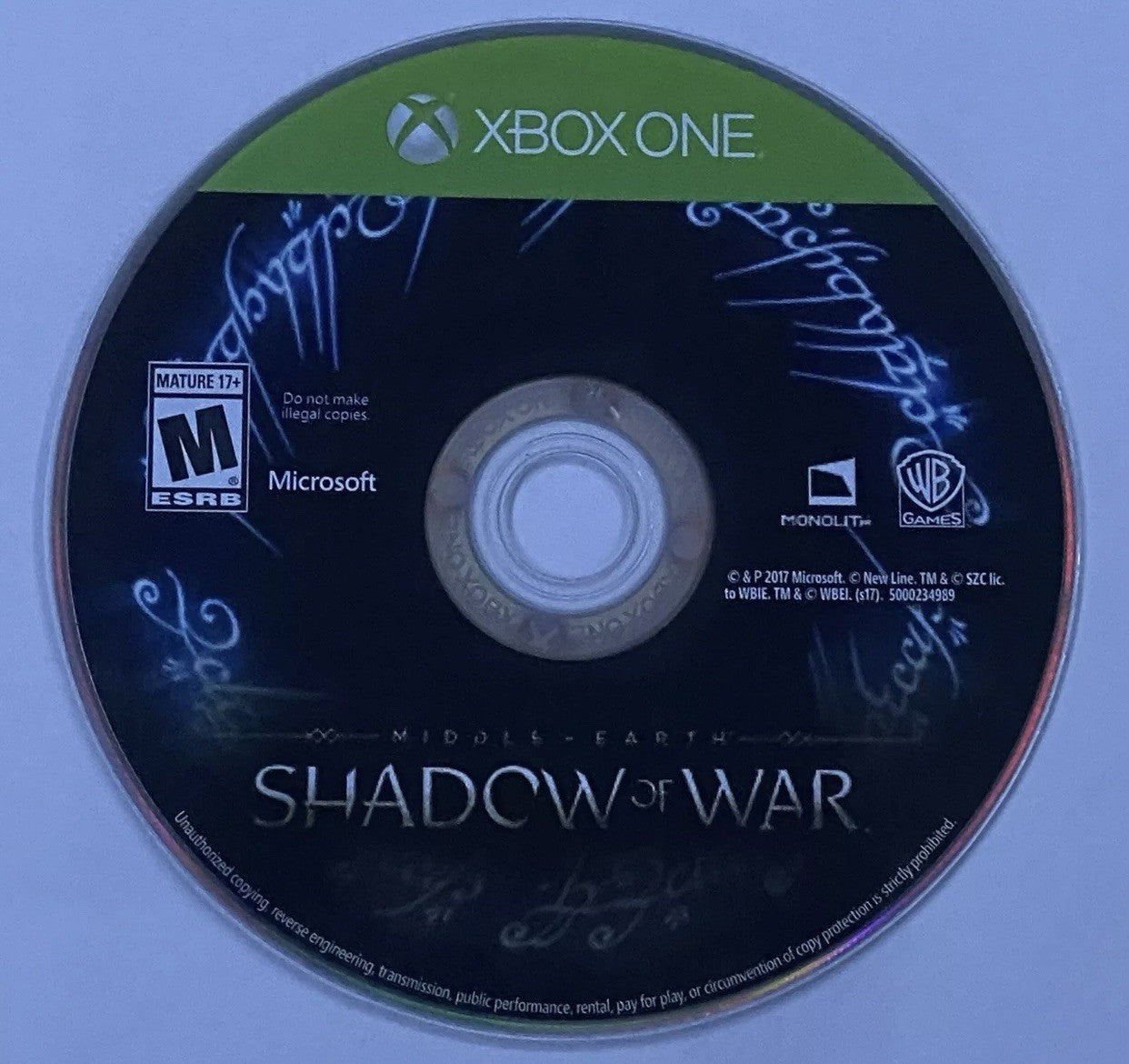 Shadow Of War Xbox One 