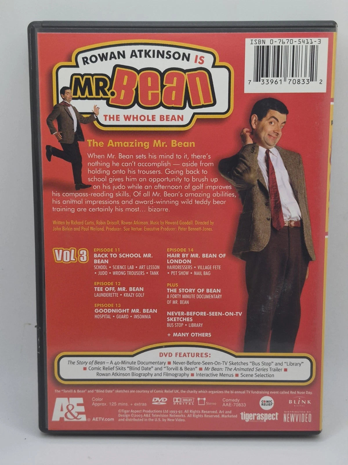 Mr. Bean: The Whole Bean (DVD, 2003, 3-Disc Set) (Tested Works)