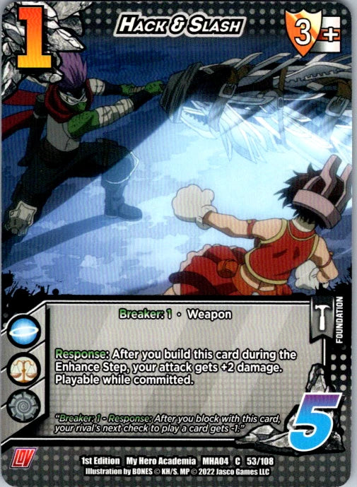Hack & Slash Unlimited Edition Normal Common UniVersus: My Hero Academia: League