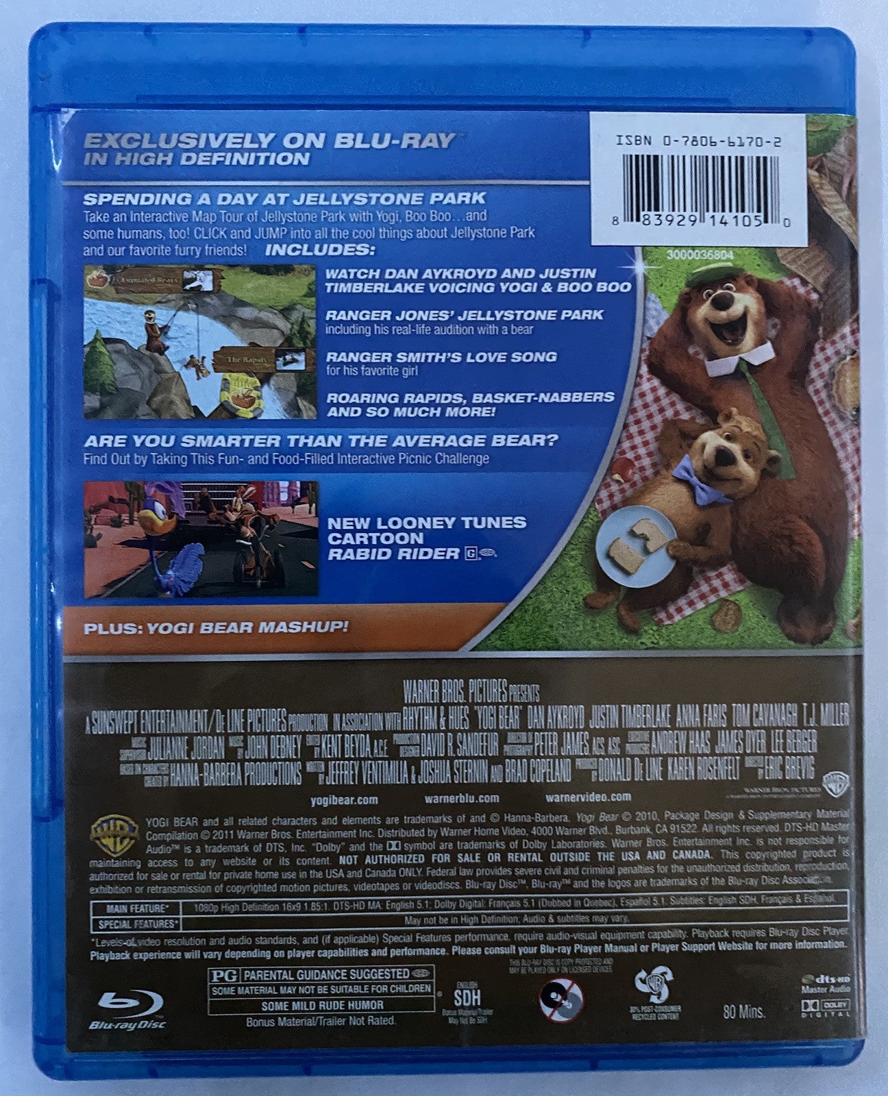 Yogi Bear (Blu-ray, 2010)